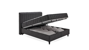 YATAS | Ionic | Boxspring | Geweven Zwart
