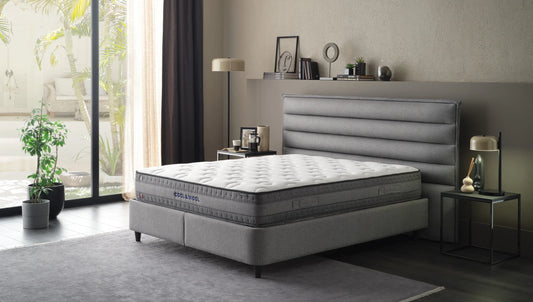 YATAS | Cool&Wool | Boxspring | Geweven Grijs