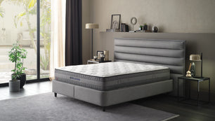 YATAS | Cool&Wool | Boxspring | Geweven Grijs