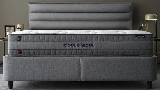 YATAS | Cool&Wool | Boxspring | Geweven Grijs