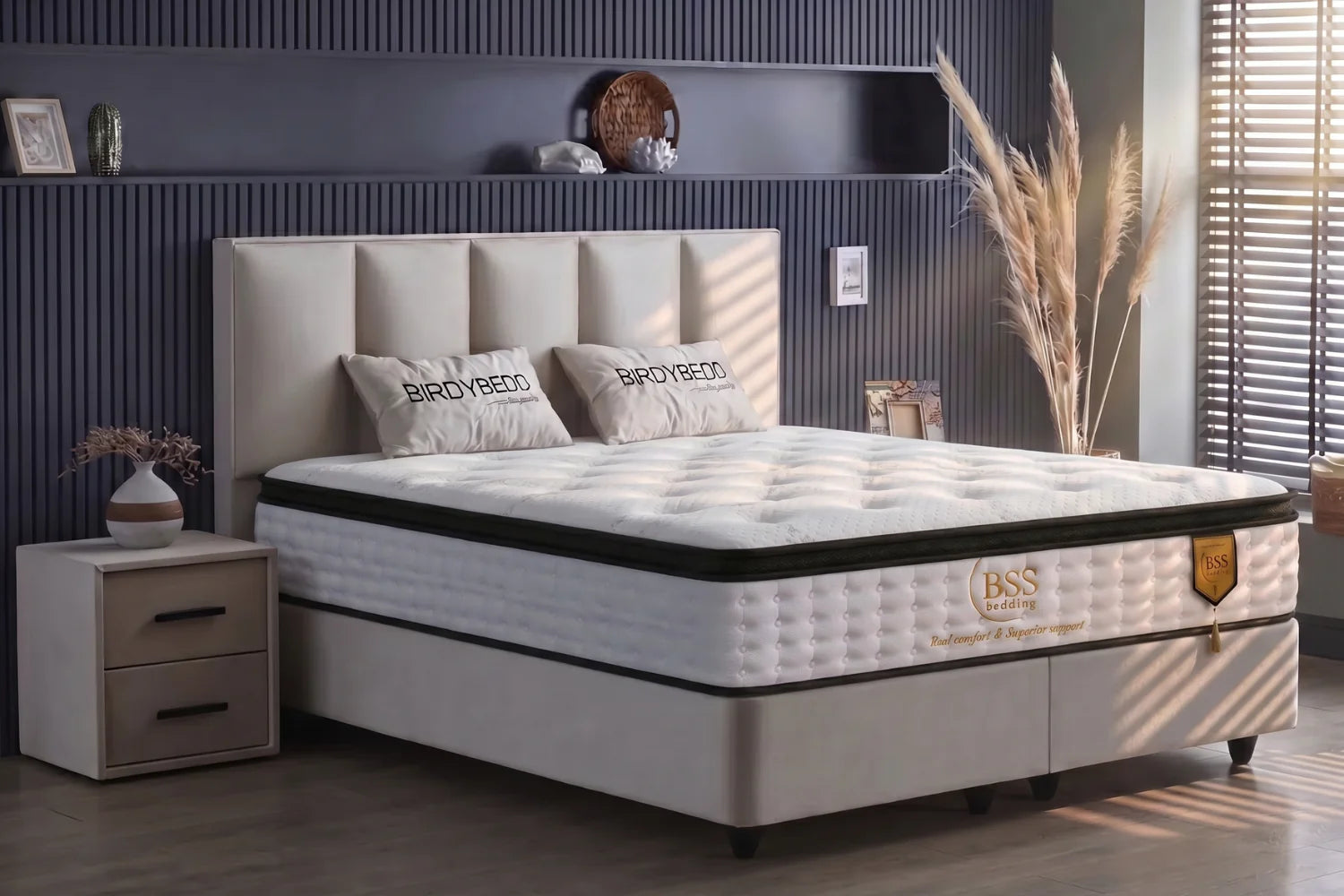 BSS BIRDY BEDS Boxspringbedset | Matras en topper H3