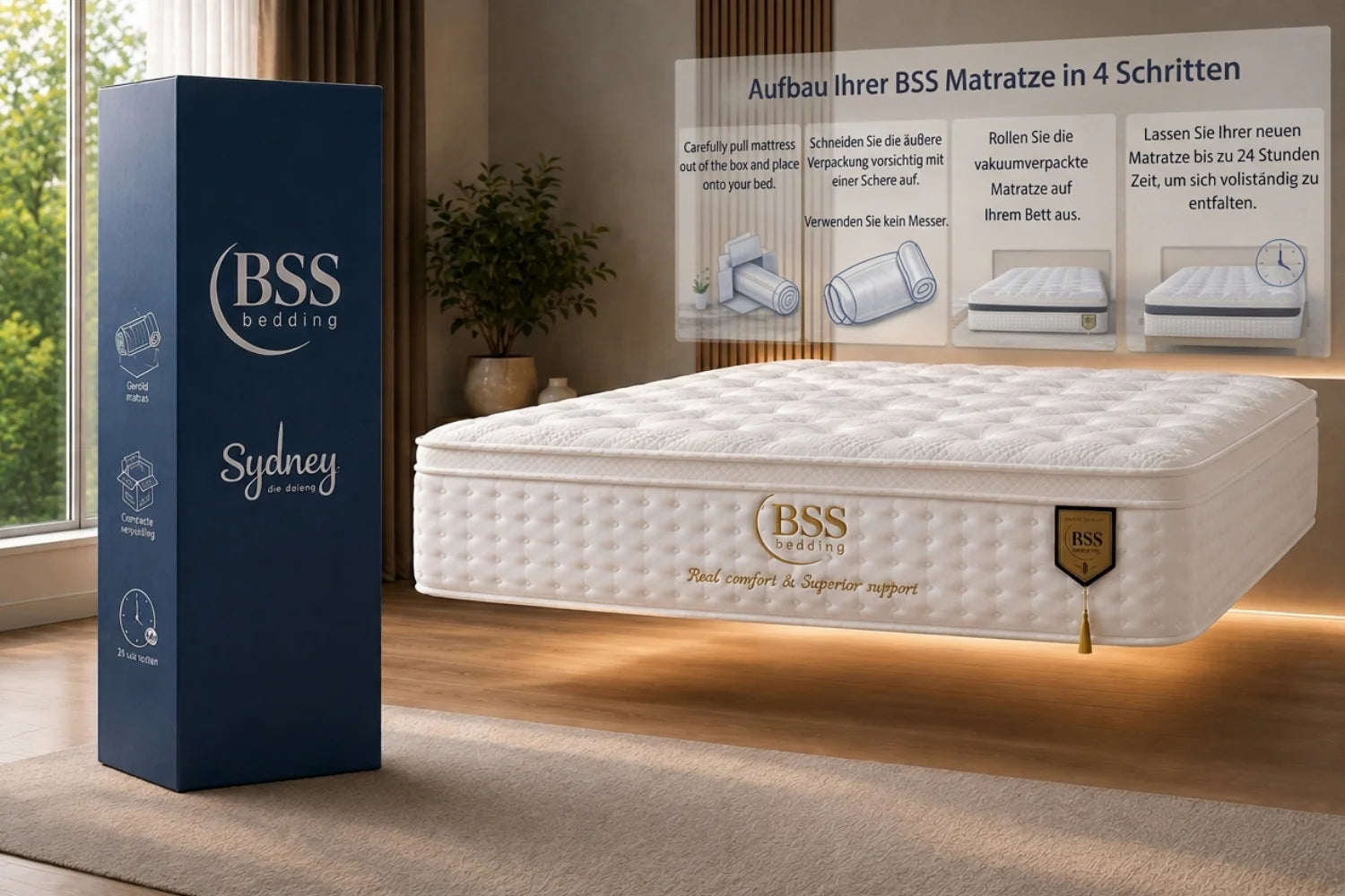 BSS BIRDY Boxspringbedset | Matras H3
