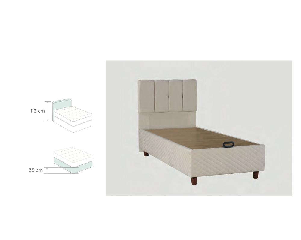 BSS BEDDING | ELENA Bedkast + Hoofdeinde